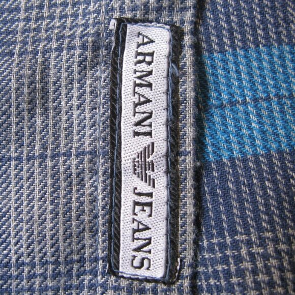 Armani Jeans button up shirt ptp 21" - Picture 6 of 10